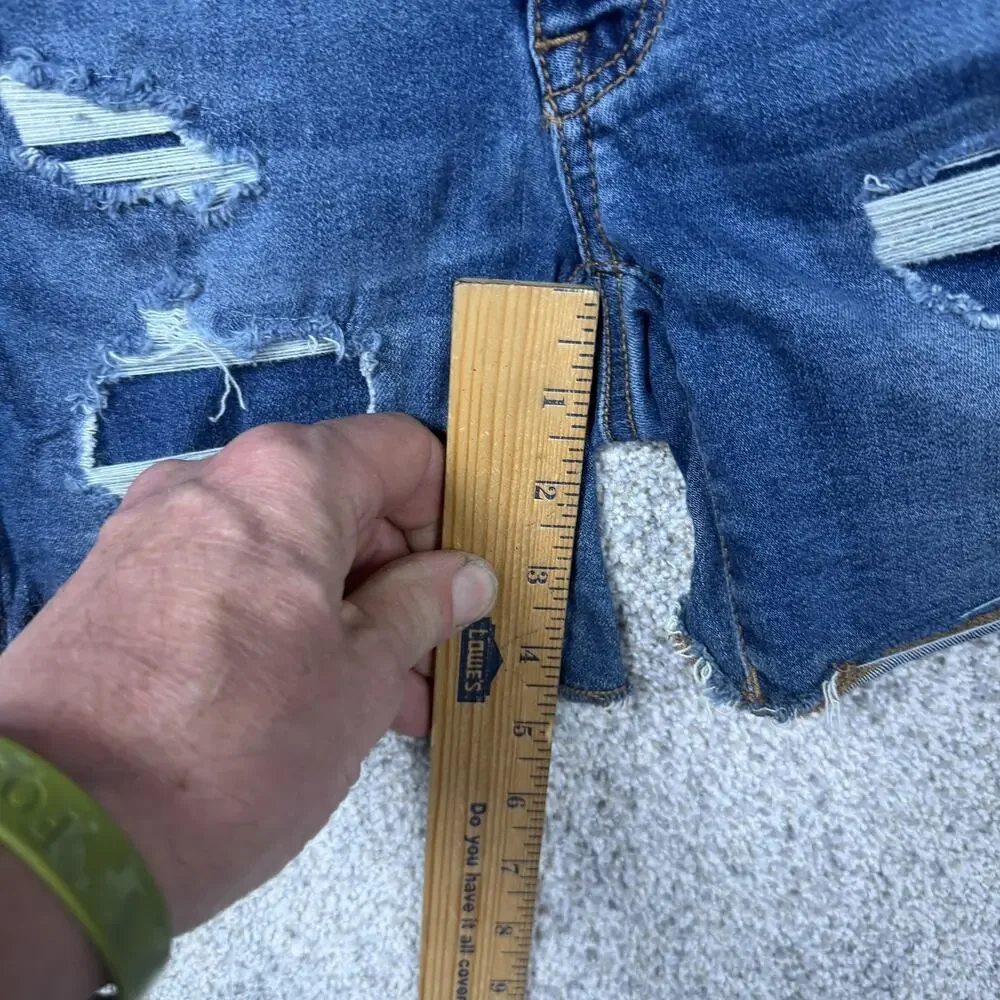 American Eagle Midi Shorts 00 27x4.5 Distressed Indie Sleaze Festival Streetwear